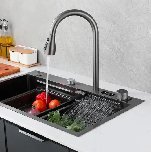 Waterfall-Style Dual-Button Kitchen Faucet သည် ခေတ်မီမီးဖိုချောင်များအတွက် စံပြရွေးချယ်မှုဖြစ်ပါသလား။