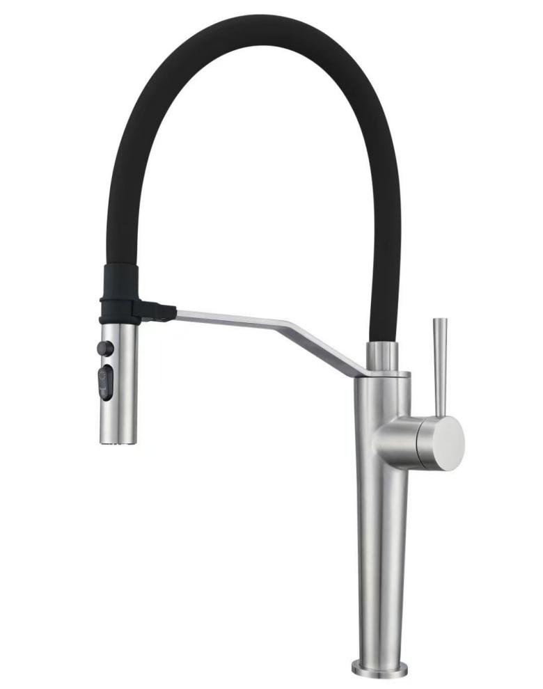 Single-Hole 3-Spray Magnetic Pull-Down Kitchen Sink Faucet