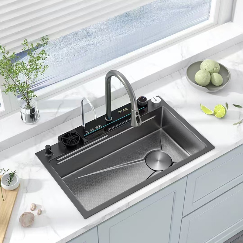 မီးဖိုချောင် Raindance Waterfall Sink Faucet